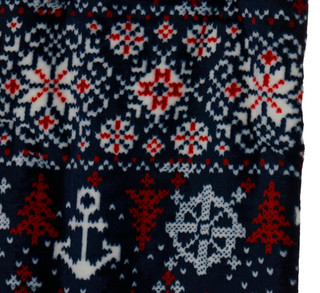 Thumbnail 2: Nautica 60x70 Christmas Fairisle Ultra Soft Plush Throw  