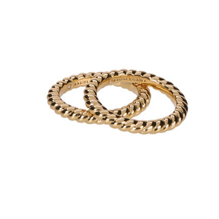 Thumbnail 5: Baublebar 2 Pk Gold Tone Twist Ring Set 