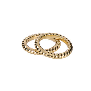 Thumbnail 6: Baublebar 2 Pk Gold Tone Twist Ring Set 