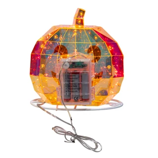 Thumbnail 5: Kurt Adler Kurt Adler  Magical Iridescence Holographic Jack-O-Lantern 