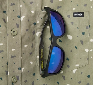 Thumbnail 2: Hurley Men's Short Sleeve Printed Button Down Shirt 