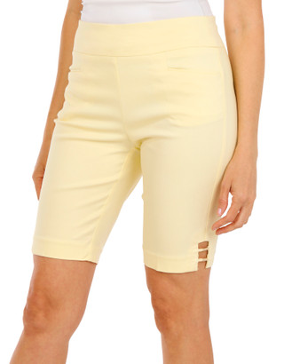 Thumbnail 1: Coral Bay Petite 10 In. Gold Bar Bermuda Shorts 