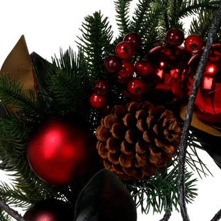 Thumbnail 2: 26 in Christmas Pinecones, Berries & Balls Wreath  