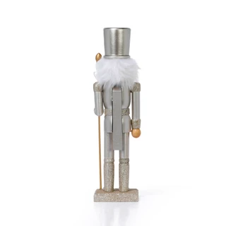 Thumbnail 2: Magical Season 14 in Glittery Silver Christmas Nutcracker with Staff Decor 