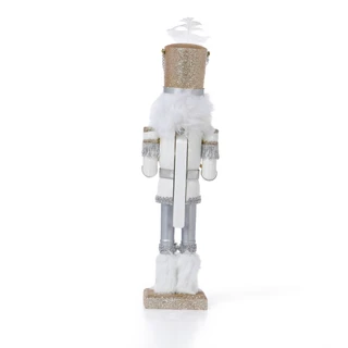 Thumbnail 2: Magical Season 14 in Silver & Gold Christmas Nutcracker with Drum Decor 