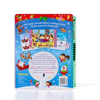 Thumbnail 2: Kidsbooks Publishing  Christmas Fun Festive Wipe-Clean Activity Book w/ Marker 