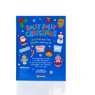 Thumbnail 2: Kidsbooks Publishing  Holly Jolly Christmas Holiday Coloring Book w/ Markers 