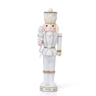 Thumbnail 1: Magical Season 15 in Coastal Christmas Nutcracker Statue with Shell Decor 