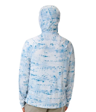 Thumbnail 2: Under Armour Men's Fish Elite Printed Performance Hoodie - Gray 