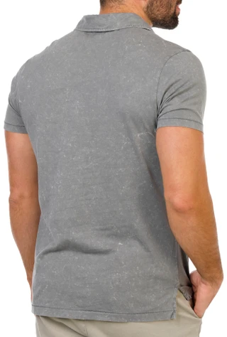 Thumbnail 3: Maori Hook Men's Short Sleeve Marble Wash Polo  