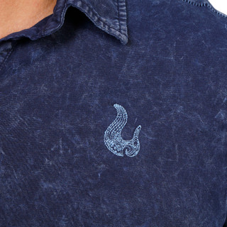 Thumbnail 3: Maori Hook Men's Short Sleeve Marble Wash Polo  