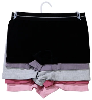 Thumbnail 2: ROXY Junior's 5 Pk Seamless Ribbed Boyshort Panties  