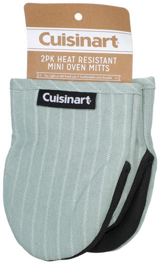Thumbnail 1: CUISINART 2 Pk Stripe Mini Oven Mitts 