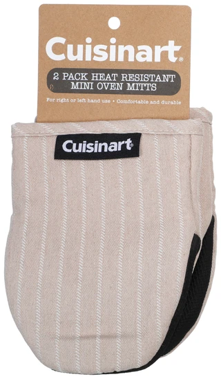 Thumbnail 1: CUISINART 2 Pk Stripe Mini Oven Mitts 
