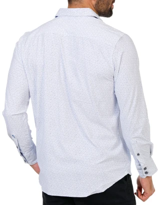Thumbnail 2: ROBERT GRAHAM Men's Long Sleeve Asterisk Knit Button Down Shirt  