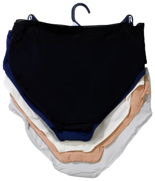 Thumbnail 2: Lands' End Women's 5 Pk Floral Band Hipster Panties  
