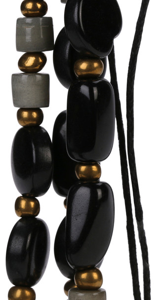 Thumbnail 2: TAGUA Onyx Candela Natural Handmade Necklace 