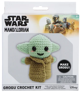 Thumbnail 1: Disney Star Wars The Mandalorian Grogu Crochet Kit 