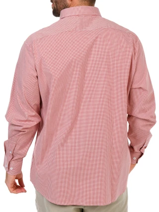 Thumbnail 2: TAILORBYRD Men's Gingham Print Button Down Dress Shirt  