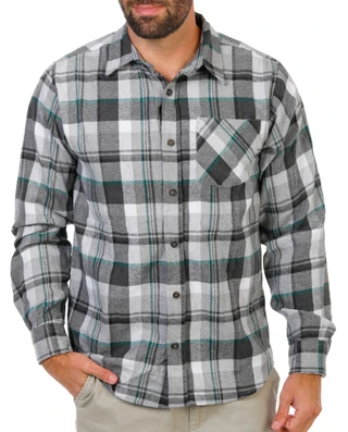 Thumbnail 1: TRUE TIMBER Men's Plaid Button Down Shirt  