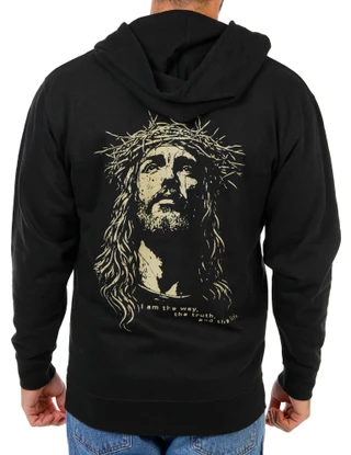 Thumbnail 1: Inspired Culture Men's Graphic Hoodie  