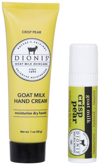 Thumbnail 2: Dionis 2 Pc Goat Milk Hand Cream & Lip Balm Skincare Set 