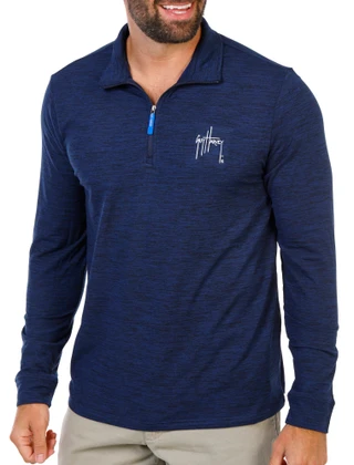 Thumbnail 1: Guy Harvey Men's Active Space Dye Pullover  