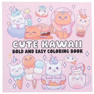 Thumbnail 1: Cute Kawaii Bold & Easy Coloring Book 