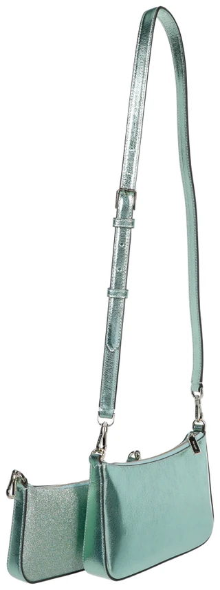 Thumbnail 3: KATE SPADE 2 Pc Metallic Crossbody Bag with Pouch Set 