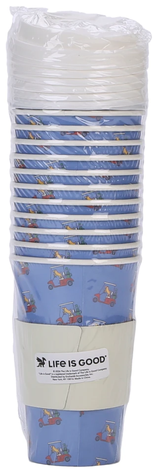 Thumbnail 2: Life is Good 12 Pk Plaything Through Christmas Paper Coffee Cups 