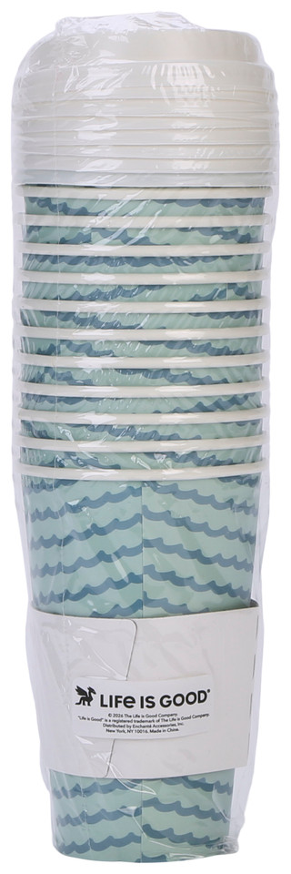 Thumbnail 2: Life is Good 12 Pk Stay Cool Christmas Paper Coffee Cups 