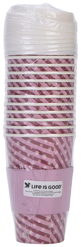 Thumbnail 2: Life is Good 12 Pk Flamingo Cheers Christmas Paper Coffee Cups 