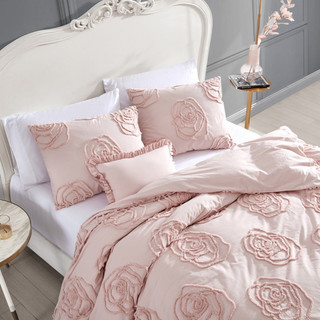 Thumbnail 9: Betsey Johnson Betsey Johnson Rambling Rose 100% Cotton-3PC-Duvet Cover Set 
