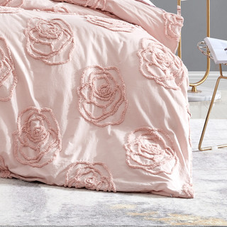 Thumbnail 4: Betsey Johnson Betsey Johnson Rambling Rose 100% Cotton-3PC-Duvet Cover Set 