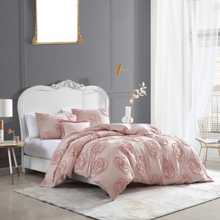 Thumbnail 2: Betsey Johnson Betsey Johnson Rambling Rose 100% Cotton-3PC-Duvet Cover Set 