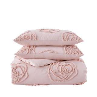 Thumbnail 12: Betsey Johnson Betsey Johnson Rambling Rose 100% Cotton-3PC-Duvet Cover Set 