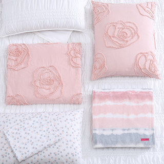 Thumbnail 7: Betsey Johnson Betsey Johnson Rambling Rose 100% Cotton-3PC-Duvet Cover Set 