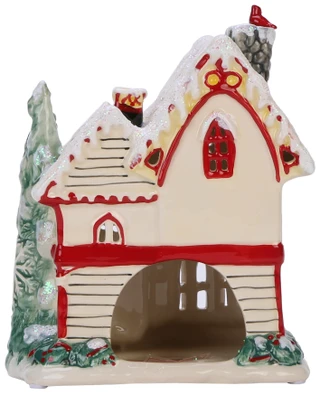 Thumbnail 3: BLUE SKY 8 In Cardinal Christmas Candle House 
