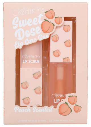 Thumbnail 1: BEAUTY CREATIONS 2 Pc Peach Scented Sweet Dose Lip Care Duo Set 