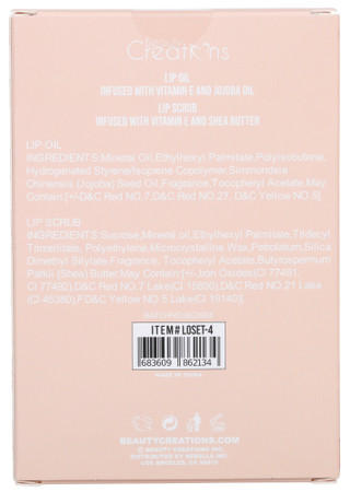 Thumbnail 2: BEAUTY CREATIONS 2 Pc Peach Scented Sweet Dose Lip Care Duo Set 