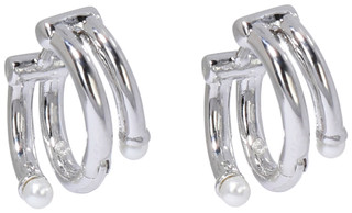 Thumbnail 1: KATE SPADE Mini Pearl Huggie Earrings 