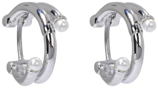 Thumbnail 2: KATE SPADE Mini Pearl Huggie Earrings 