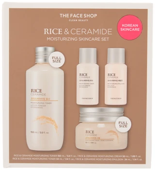 Thumbnail 1: THE FACE SHOP 4 Pk Rice & Ceramide Skincare Set  