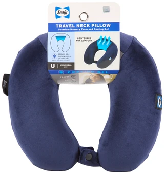 Thumbnail 1: Sealy Memory Foam & Cooling Gel Travel Neck Pillow 