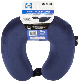 Thumbnail 2: Sealy Memory Foam & Cooling Gel Travel Neck Pillow 