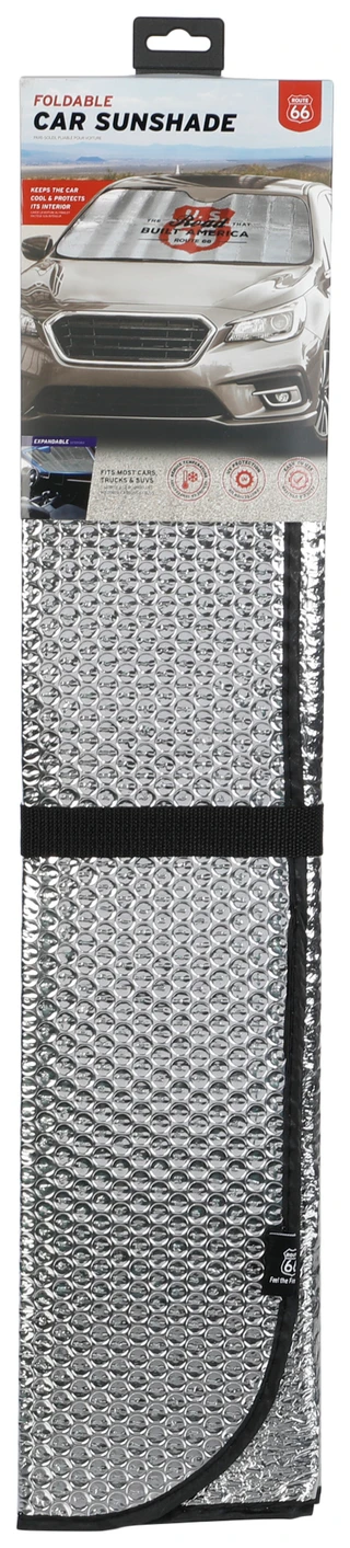 Thumbnail 1: Route 66 Foldable Car Sunshade 