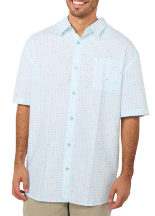 Thumbnail 1: Guy Harvey Men's Short Sleeve Print Button Down Shirt 