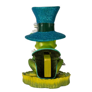 Thumbnail 4: Kurt Adler Hollywood Nutcrackers 10 in. Frog On Lilypad Nutcracker 