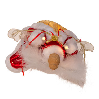 Thumbnail 6: Kurt Adler Kurt Adler 10" 10L Red & Gold Angel Tree Topper 