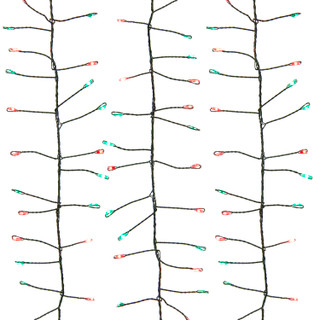 Thumbnail 1: Kurt Adler 240L Red & Green LED Micro Fairy Light Cluster Garland 